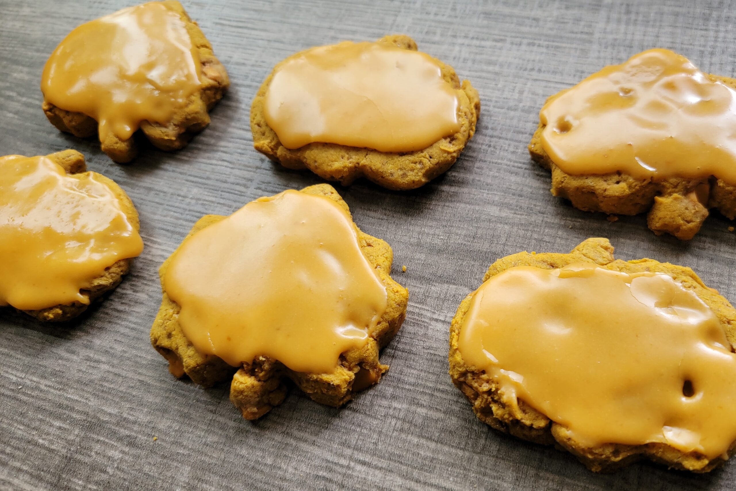 Iced Butterscotch Pumpkin Cookies (Gluten Free)